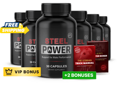 Steel Power® 6 bottle pack — 180-day male vitality supply